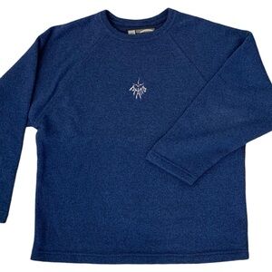 PRANA | Vintage 90s‎ Made in the US Men’s Blue Crewneck - Sz Medium